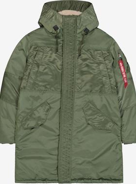 代购Alpha Industries阿尔法工业男士夹克保暖防风加厚连帽冬季