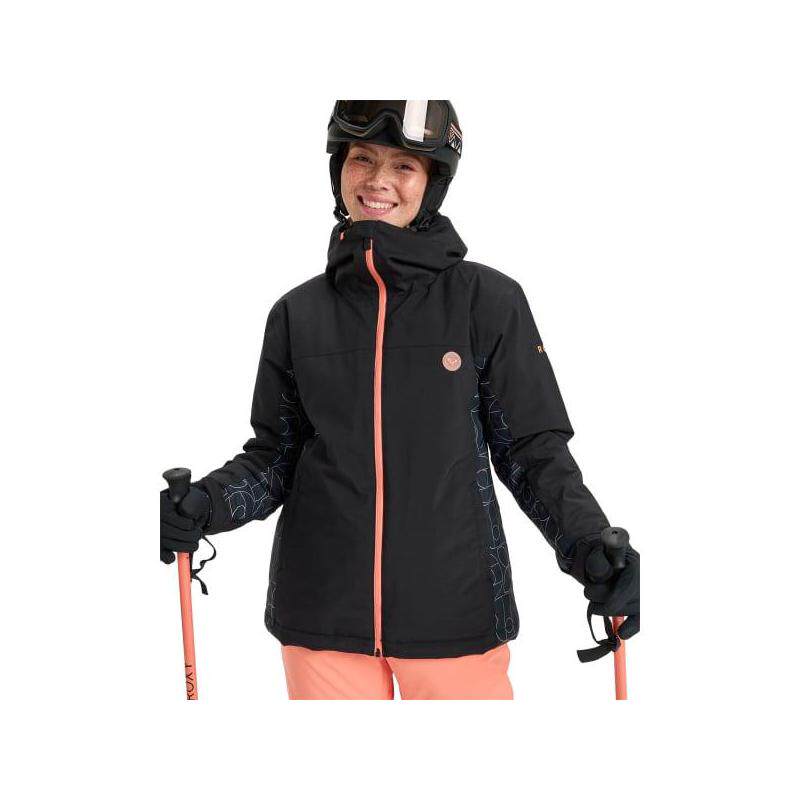 代购ROXY女士冲锋衣防水防风保暖滑雪服立领长袖户外外套
