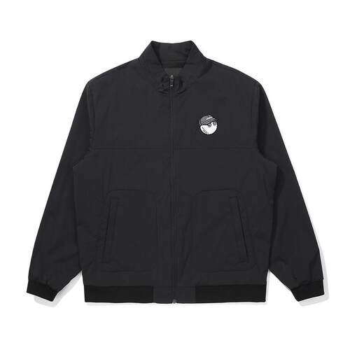 海外代购MALBON GOLF男士运动茄克拉链开合大口袋黑色立领