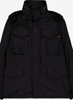 代购Alpha Industries阿尔法工业男士夹克防风透气棉质黑色户外