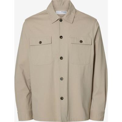 代购SELECTED思莱德男士衬衫透气抗皱棉质长袖商务休闲衬衣爆款