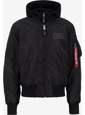 代购Alpha Industries阿尔法工业男士夹克保暖防风黑色加绒春秋