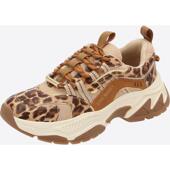 透气软底轻便防滑豹纹图案 Madden思美登女士老爹鞋 代购 Steve