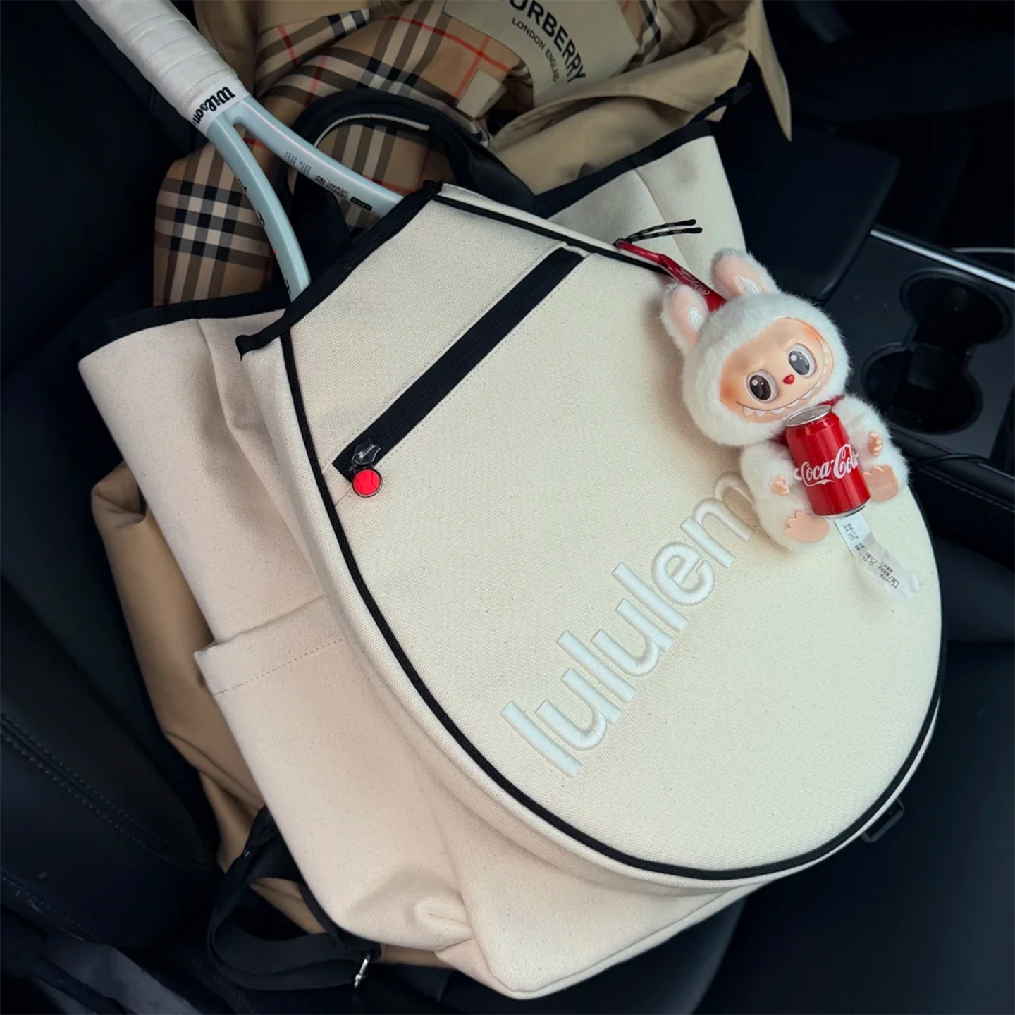 代购 lululemon Racket Bag 19L 网球托特包双肩包可拆卸网球拍包图片