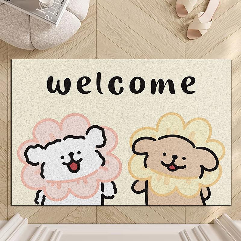 卡通入户门口丝圈地垫蹭土加厚耐脏家用脚垫进门门垫玄关地毯定制