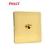 PIALT 插座面板 工业复古风拨杆 实心黄铜拉丝86型家装 轻奢风开关