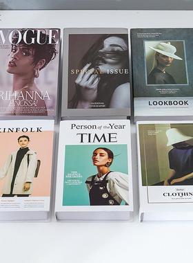 ins风北欧简约假书仿真书摆件样板间客厅家居饰品杂志风拍照道具