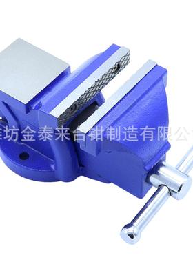 台虎钳厂家固定带砧台虎钳固带式vice台钳带砧桌虎钳钳工钳法式