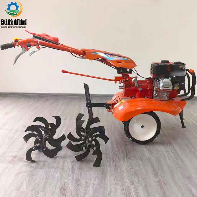 前旋微耕机一机多用微型旋耕机汽柴油松土翻地果园除草施肥机