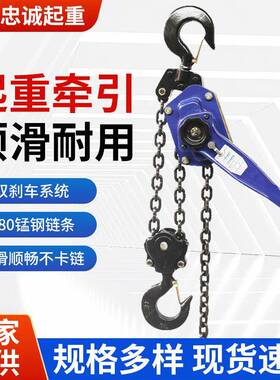 手扳葫芦顺滑不卡链0.75t1.5t手摇葫芦t6t9t手动链条式手板葫芦