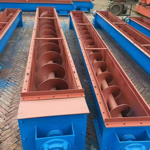 水平单轴螺旋输送机 圆管水泥上料机 粉煤灰蛟龙输送机螺旋给料机