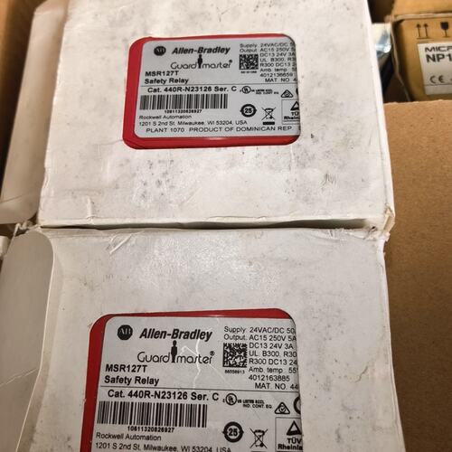 议价Allen Bradley安全继电器MSR127T440R-N23126MSR127R
