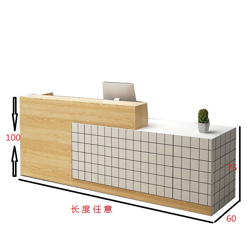 收银台吧台现代简约小型前台桌接待台服装店美容院店铺收银桌柜台