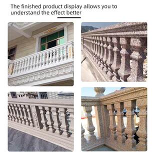 厂家水泥栅栏罗马柱阳台护栏建筑模板铸造栏杆方花瓶柱模具