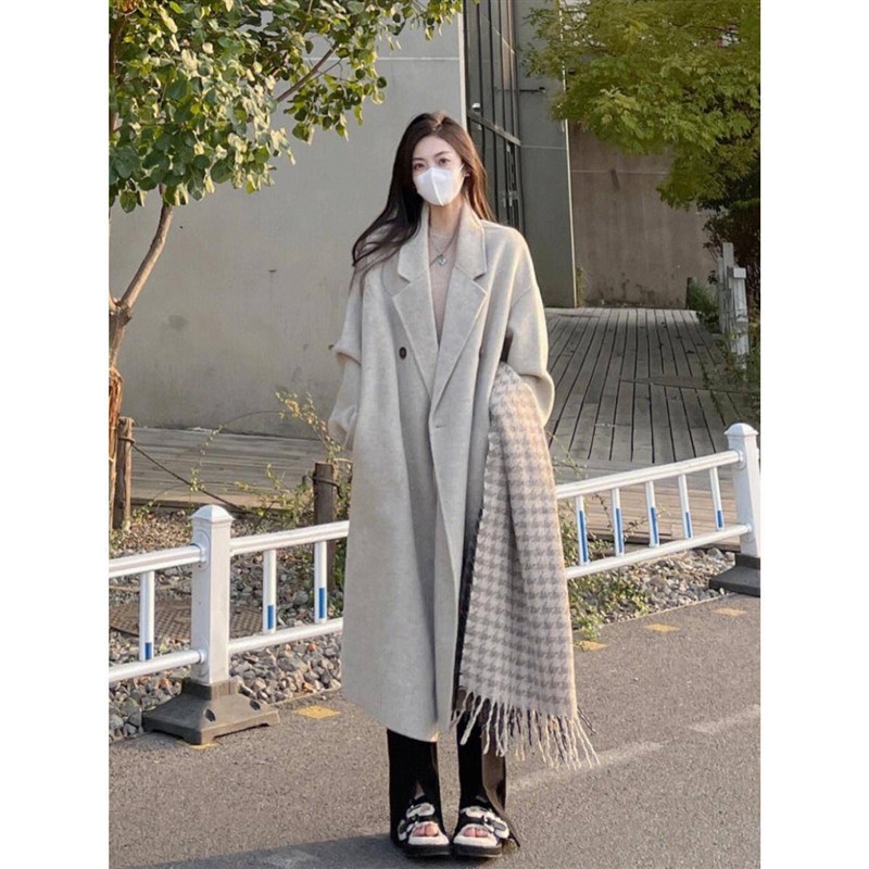 呢子大衣女毛呢外套秋冬高级感小个子韩系202O3新款加厚羽绒服内