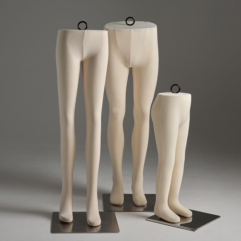 2023新款服装道具模特男女裤模腿模男女儿童下半身亲子橱窗展示架