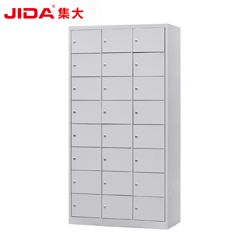 上海铁皮24门12门储物鞋柜手机置物收纳柜碗柜带锁