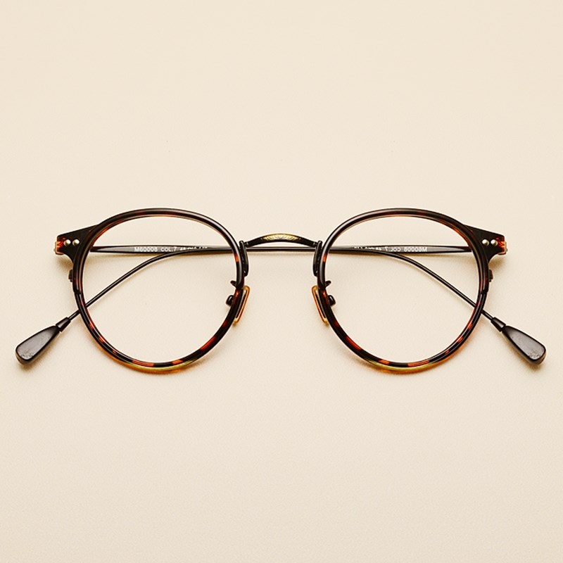 小脸透明色圆形眼镜框女韩版潮 圆脸覆古眼睛框架男平光镜配近视