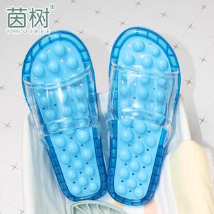 家用软底拖鞋 塑料升级大颗粒按摩珠男女拖鞋 居家夏天浴室情侣凉拖