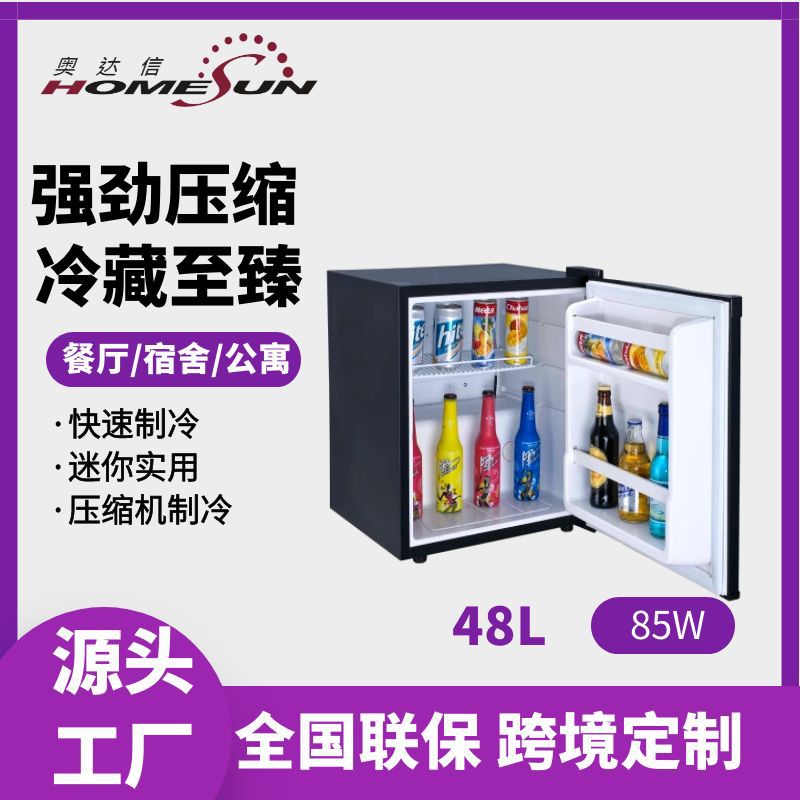 fridge48L小冰箱压缩机制冷冷柜出租房家用迷你冷藏柜小型冰箱