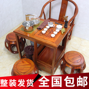 实木茶桌椅组合可移动茶台禅意新中式家用迷你功夫茶几阳台小户型