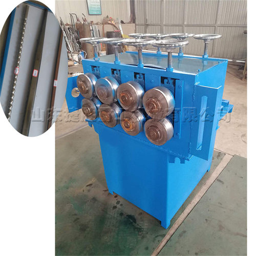 电动液压圆管压方机 金属管材圆形管缩方形机 旧脚手架管材打方机