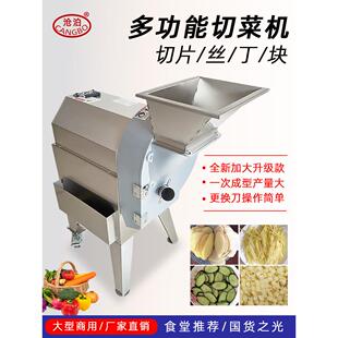 沧波多功能商用蔬菜切割机大型切碎机切丁机切片机食堂蔬菜土豆萝
