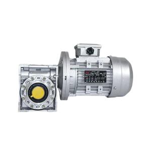 NMRV涡轮蜗杆减速器带三相电机小型交流齿轮变速机可调速直角 新品