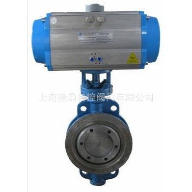 中隆鼎控供应D673H气动切断法兰蝶阀D673H气动调节硬密封对夹蝶阀