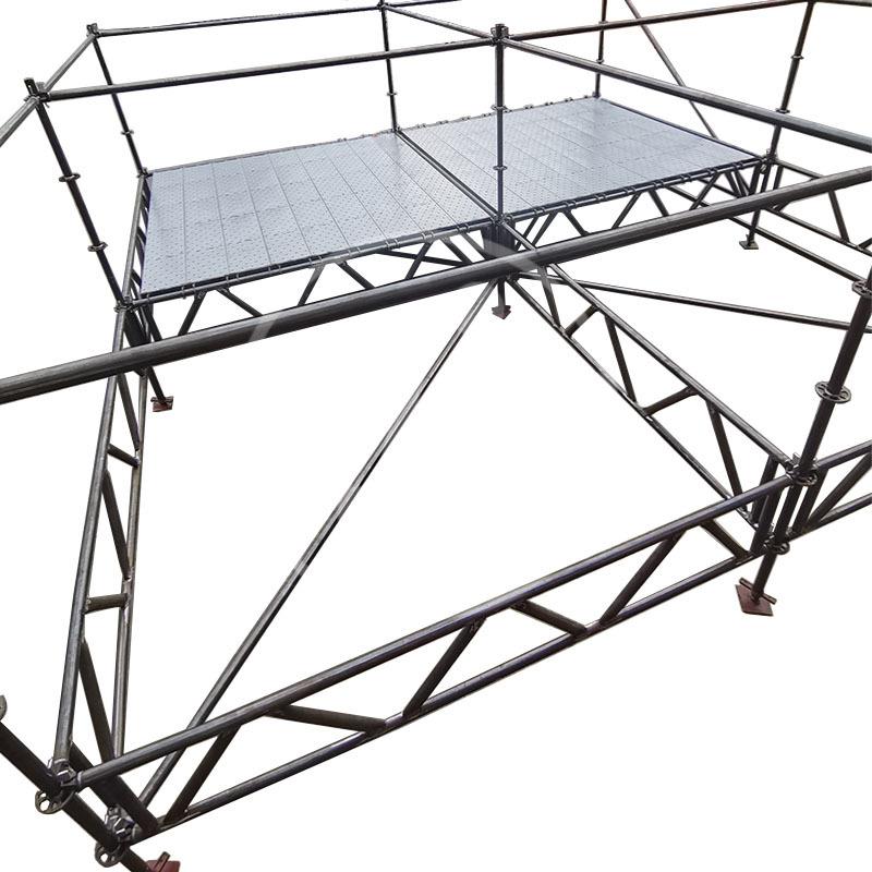 户外舞台简易支撑架桁架镀锌盘扣脚手架可升降架子伸缩杆
