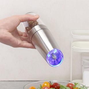 自动感应胡椒电动研磨器家用黑胡椒粒研磨器厨房磨碎胡椒粉调料瓶