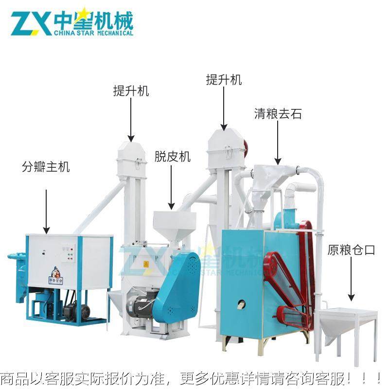 日产1脱2吨大豆脱皮分组瓣整YFT机加工大型黄豆豆绿皮机组生产厂
