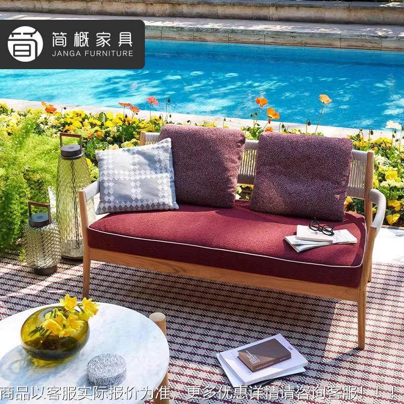 端别墅柚木沙发高户849茶外庭院阳台藤沙发发几组合酒店民宿沙家,住宅家具,户外沙发,淘宝优惠券,粉丝福利购,淘宝优惠卷