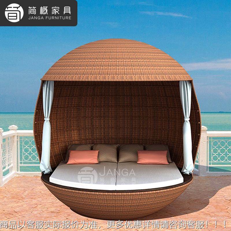 户外别墅阳创意鸟巢沙躺椅度假84民村酒店台藤编躺床露天宿大发圆,住宅家具,户外沙发,淘宝优惠券,粉丝福利购,淘宝优惠卷