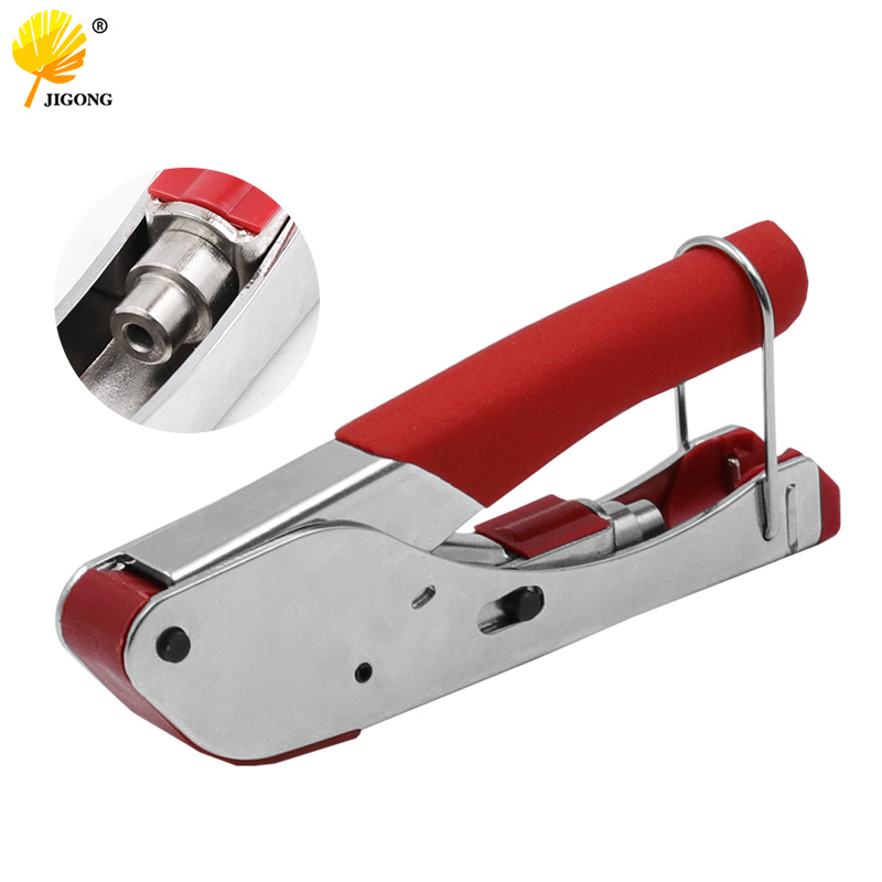 记工 挤压钳压线钳 同轴t线缆F头压接钳 有线电视安装压接钳工具