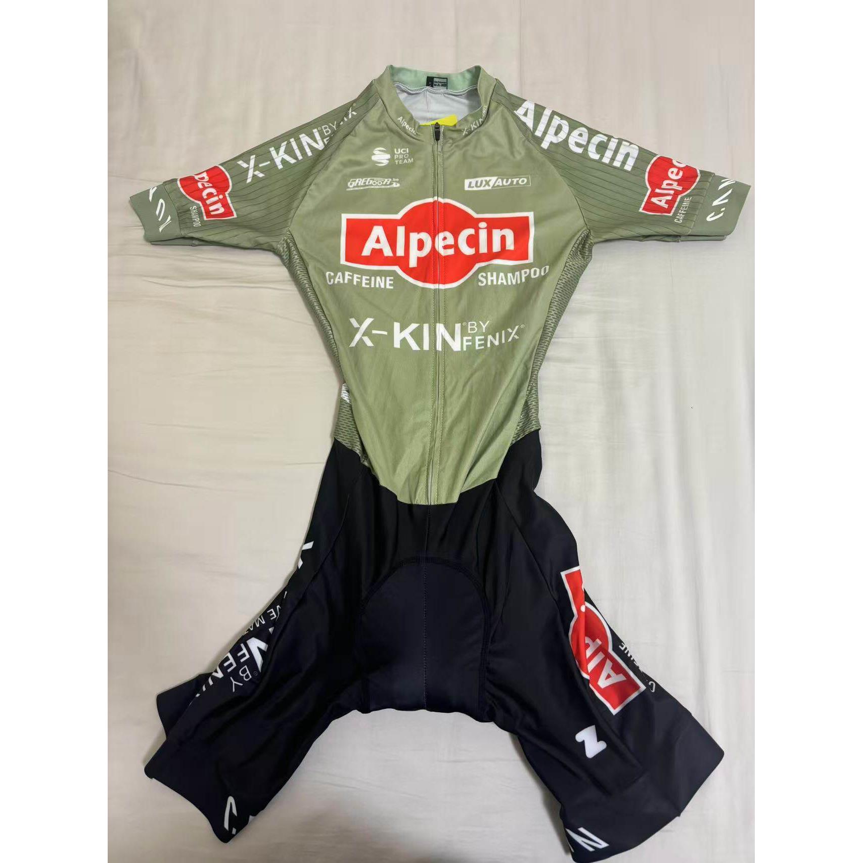 欧倍青彪哥范博普尔同款夏季骑行服连身两件式短袖套装公路车骑行