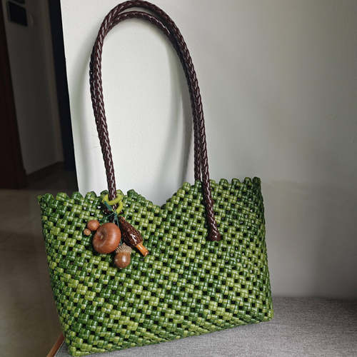 手工编织藤条包diy材料包藤编包高级感镂空菜篮子编织手提单肩包