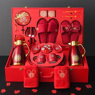 娘家备婚结婚用品大全 陪嫁物品女方嫁妆陪嫁用品高档礼箱洗漱套装