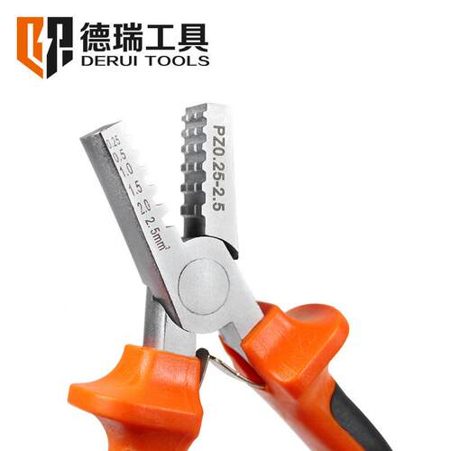 智广德具PZ 0.PZ0.25-225-2.5德式线小型压钳0.25-2.瑞5mm2套管式