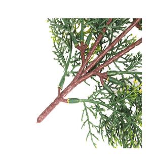 仿真柏树叶枝迎客松景植观物 叶侧柏 松XRB-175针果饰树装崖柏配