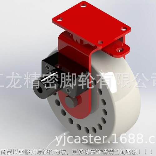 无偏心C带电磁装置龙电磁车装置脚刹轮M901材质江116脚轮轮设备
