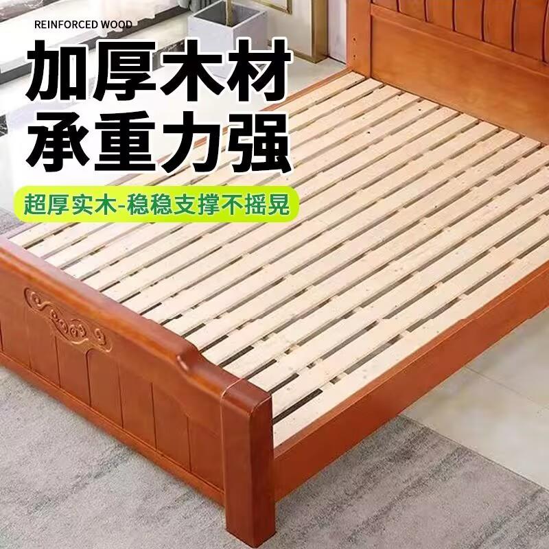 杉木板实木排骨架床架叠木板铺板榻榻米硬垫片木条床板透气硬床板图片