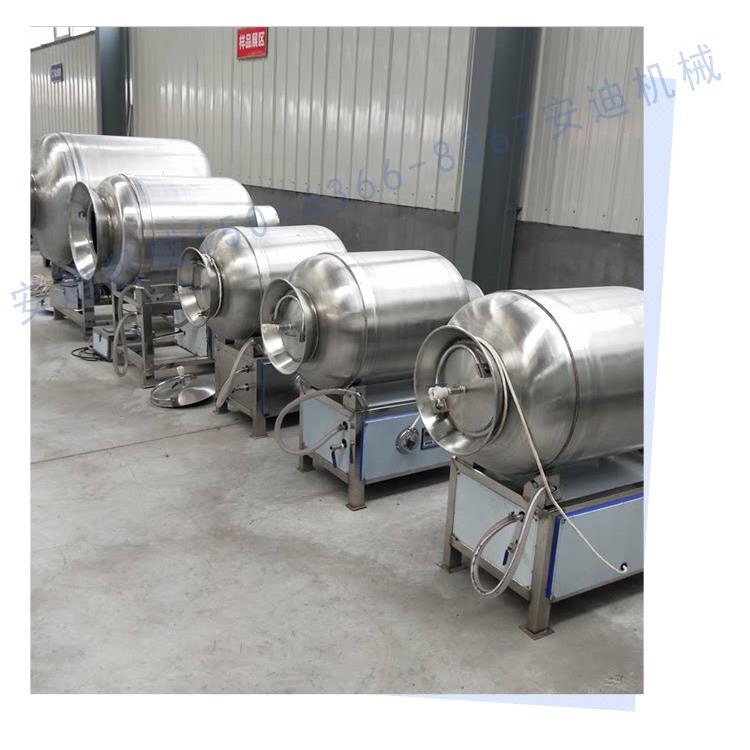 牛肉真空滚揉机 鸡鸭鹅肉全自动腌肉机滚动式商用调理品腌制设备