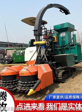 厂家供青储全自动秸秆HOK粉碎青储饲料捆一体机机牧草打秸秆直青