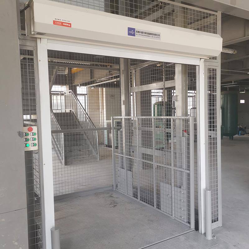 导轨式升降货梯升降机液压升降平台液压升降厂房仓库货梯