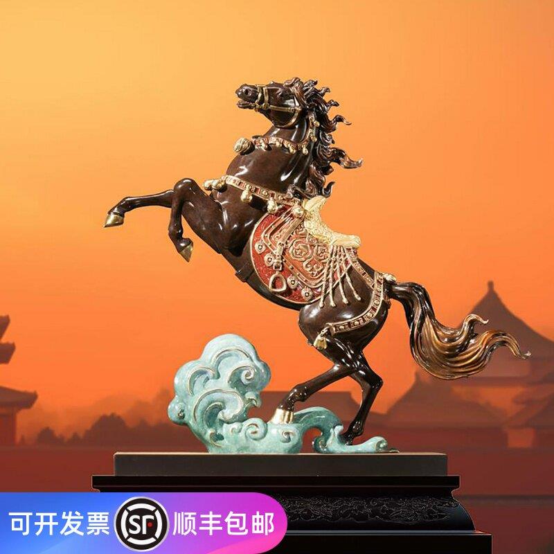 朱炳仁铜 神骏飞天大号马摆件客厅玄关装饰中式乔迁开业送礼礼品