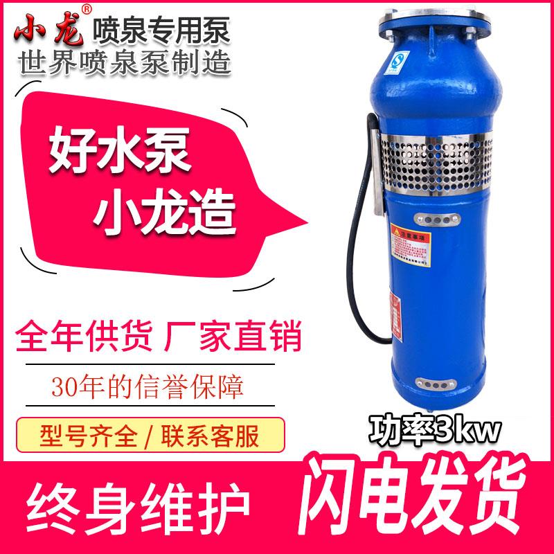 QSP喷泉专用泵大型喷泉水泵景观高扬程大流量铸铁潜水泵380V3kw