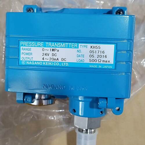议价KH55 NAGANO KEIKI 压力变送器 0~1MPa 24V DC 4~20mA输维修