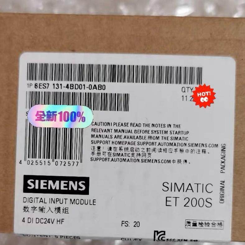 议价6ES7 131-4BD01-0AB0 数字输入模组 ET200S 4DI DC24V HF维修