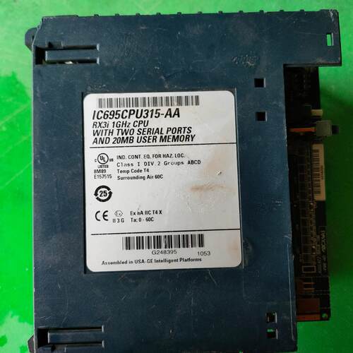 议价IC695CPU315-AA GE RX3i 工控CPU模块 双串口20MB存储维修